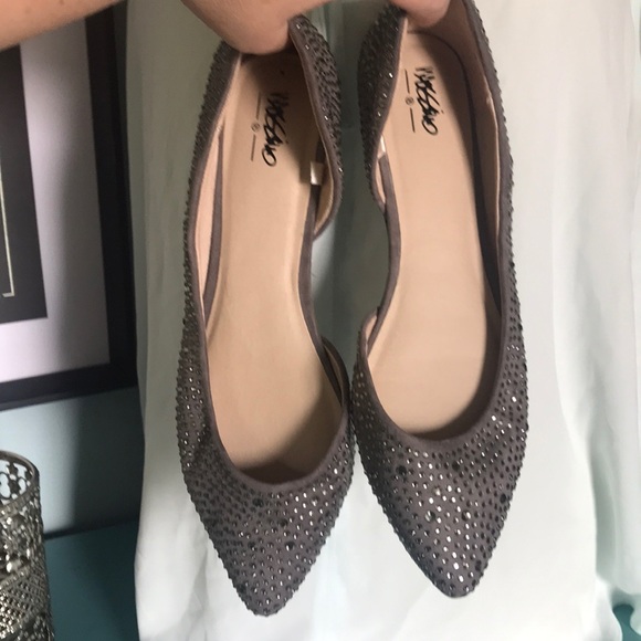 Mossimo sparkly D’Orsay pointed toe flats sz 8.5 - Picture 3 of 9